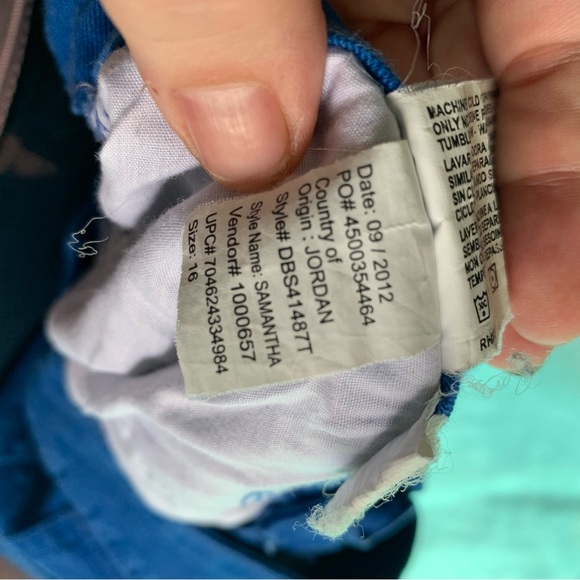 Bandolino Plus Size 16 Royal Blue Straight Jeans 👖 - Picture 5 of 9